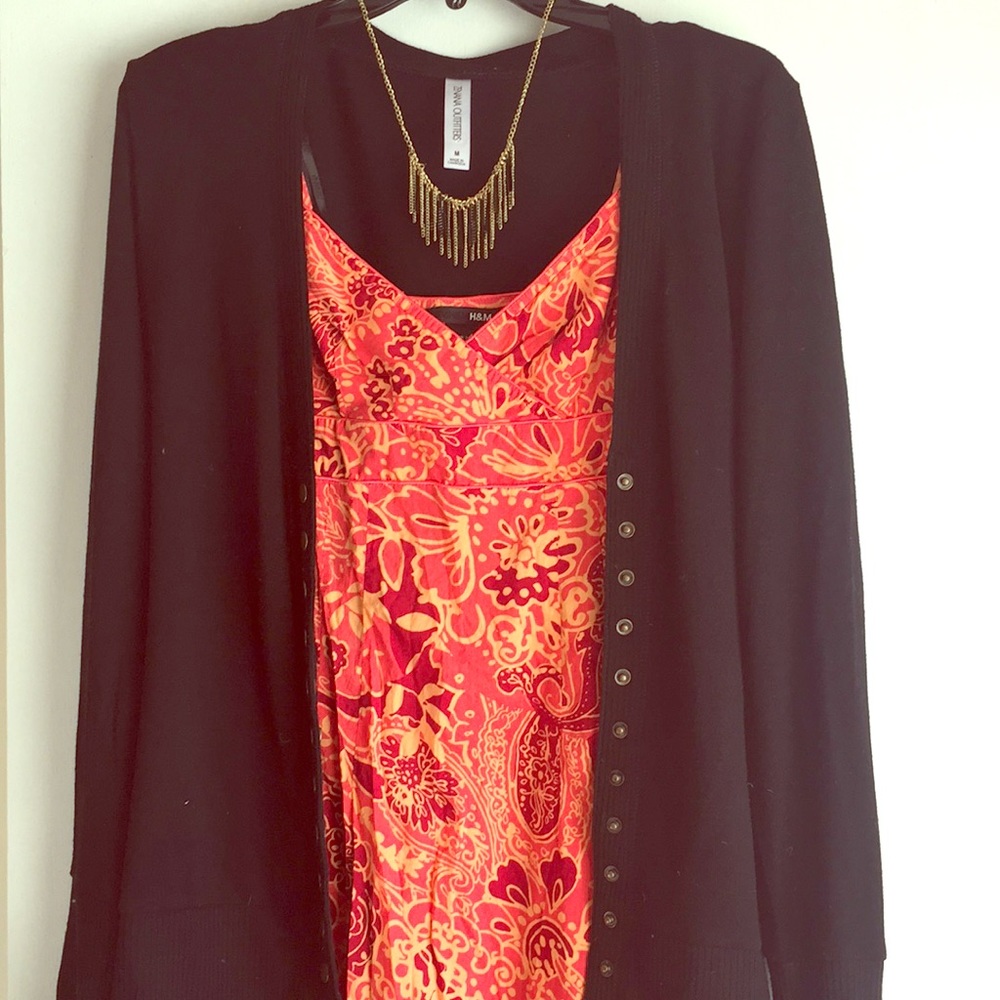 H&M - brightly colored floral dress